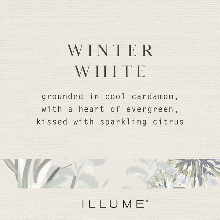 Winter White Statement Glass Candle - Something Splendid Co.