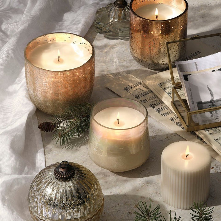 Winter White Statement Glass Candle - Something Splendid Co.