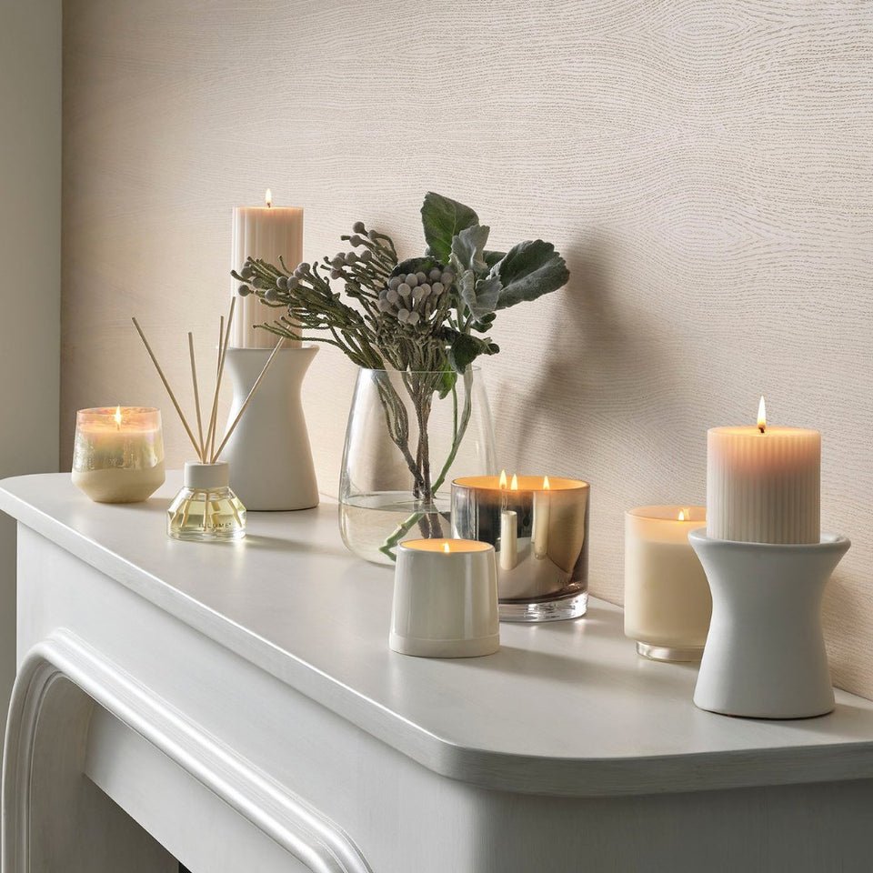 Winter White Statement Glass Candle - Something Splendid Co.