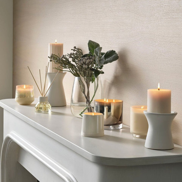 Winter White Statement Glass Candle - Something Splendid Co.