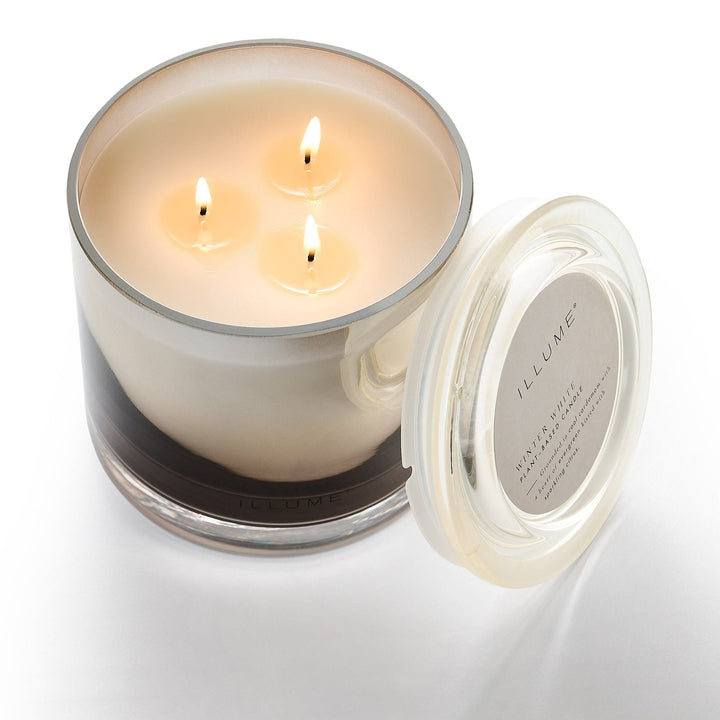 Winter White Statement Glass Candle - Something Splendid Co.
