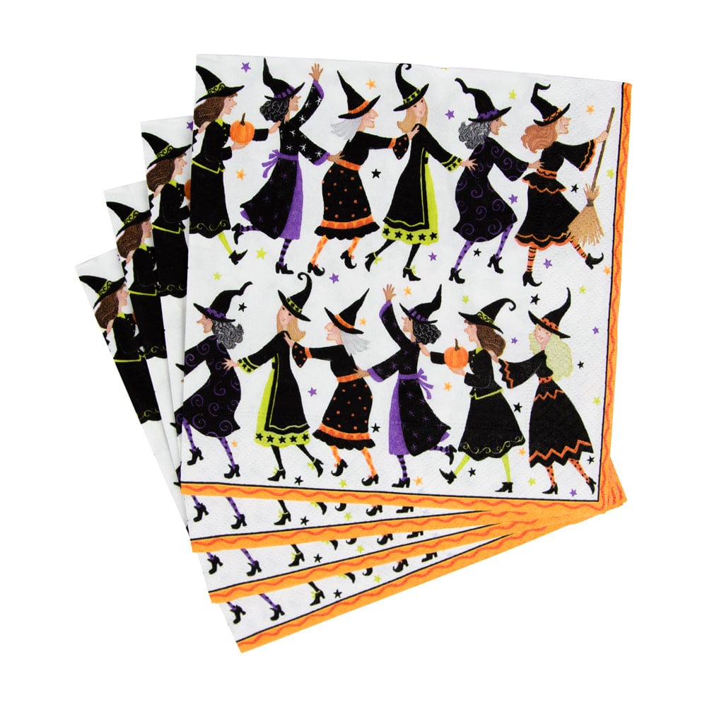 Witches Conga Line Cocktail Napkins - Something Splendid Co.