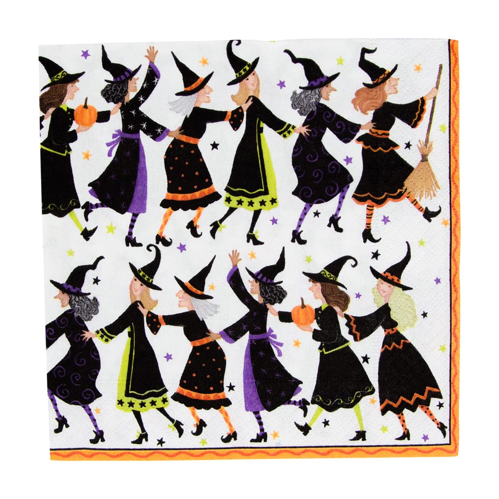 Witches Conga Line Cocktail Napkins - Something Splendid Co.