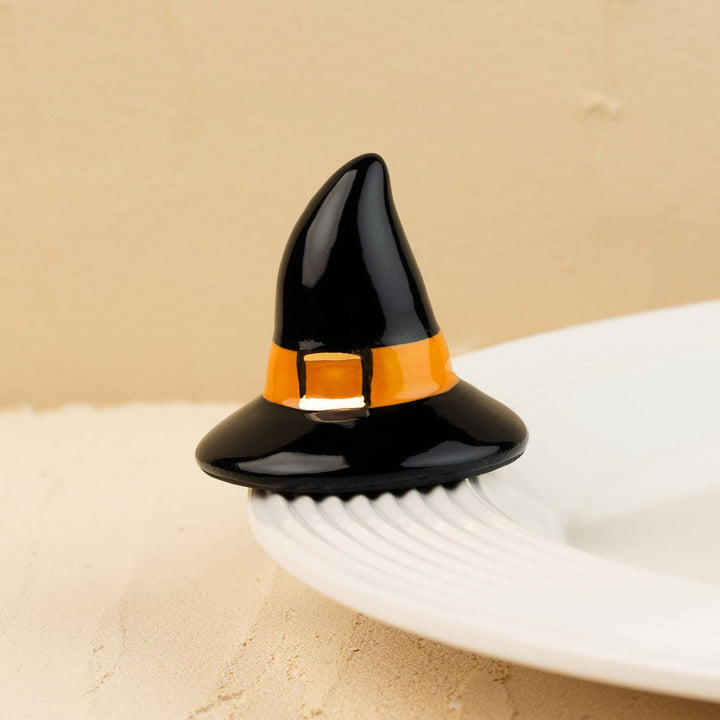 Witchful Thinking Mini by Nora Fleming — hand-painted ceramic black witch's hat