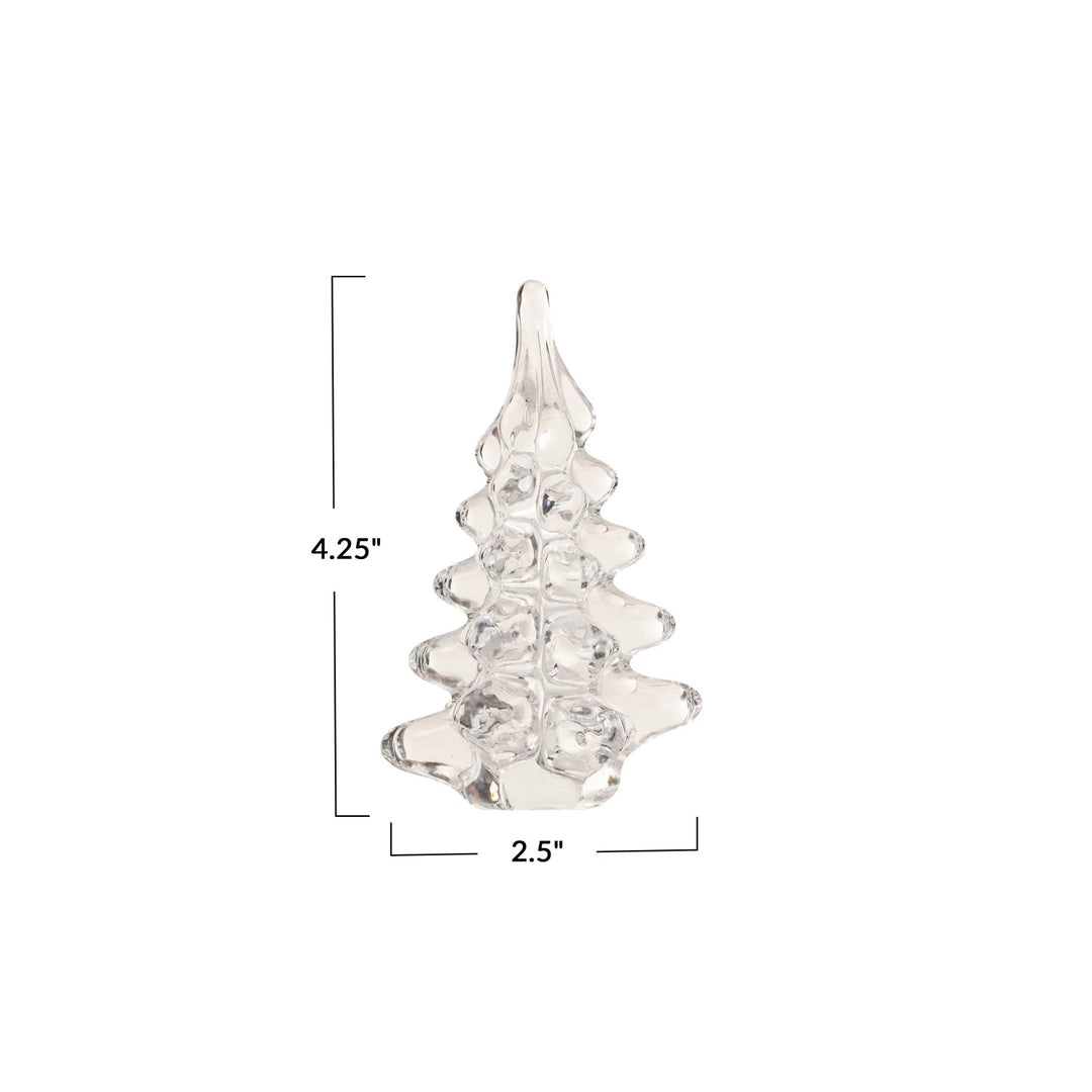 Glass Christmas Tree, Clear, view 8