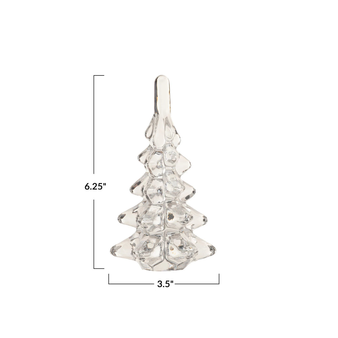 Glass Christmas Tree, Clear, view 4