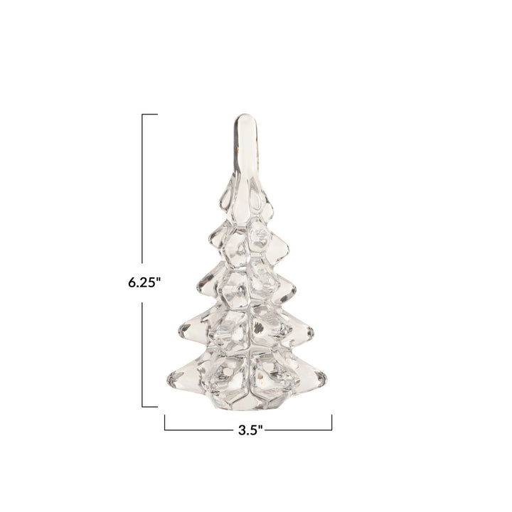 Glass Christmas Tree, Clear, view 4