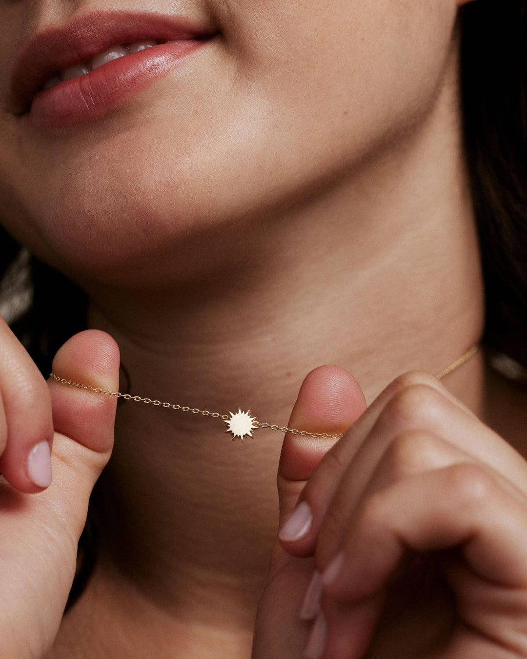 You Are My Sunshine Icon Necklace - 14k Gold - Something Splendid Co.