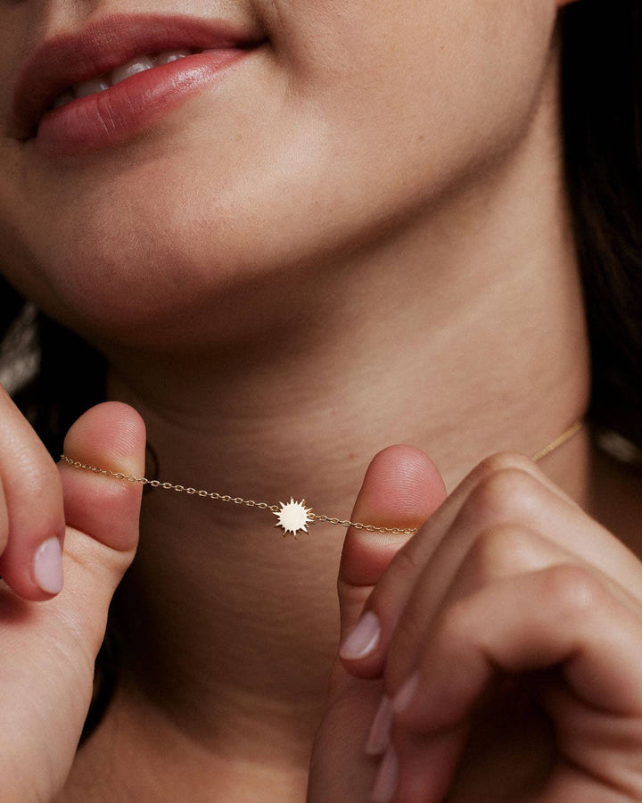 You Are My Sunshine Icon Necklace - 14k Gold - Something Splendid Co.
