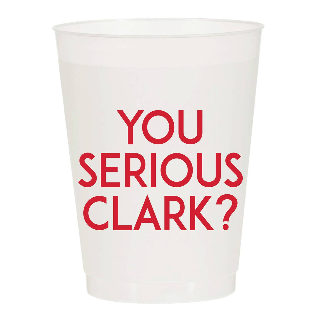 You Serious Clark Christmas Frosted Cups - Christmas - Something Splendid Co.