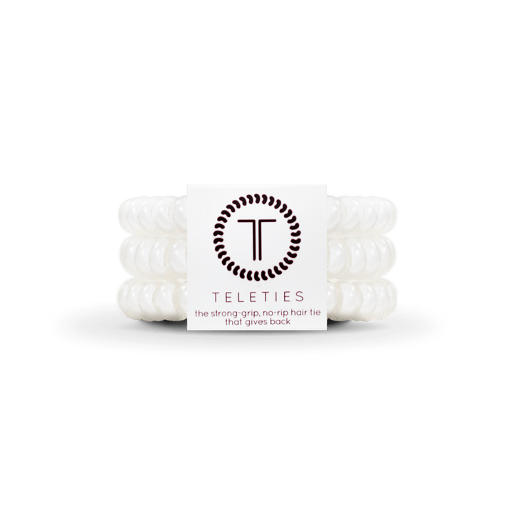 Small Coconut White Hair Ties - Something Splendid Co.